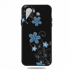 θηκη κινητου Xiaomi Mi 11i 5G / Poco F3 Μπλε Λουλούδια