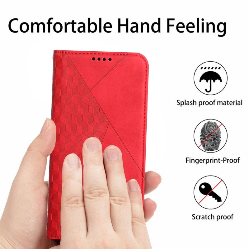 θηκη κινητου Xiaomi Mi 11i 5G / Poco F3 Θήκη Flip Εφέ Geo Leather