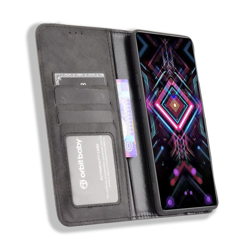 θηκη κινητου Xiaomi Mi 11i 5G / Poco F3 Θήκη Flip Στυλιζαρισμένο Vintage Δερμάτινο Εφέ