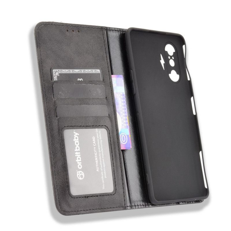 θηκη κινητου Xiaomi Mi 11i 5G / Poco F3 Θήκη Flip Στυλιζαρισμένο Vintage Δερμάτινο Εφέ
