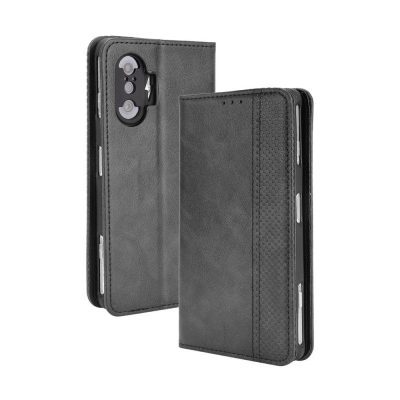 θηκη κινητου Xiaomi Mi 11i 5G / Poco F3 Θήκη Flip Στυλιζαρισμένο Vintage Δερμάτινο Εφέ