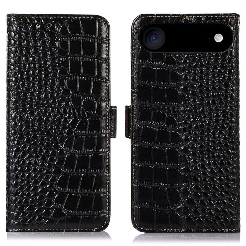 Δερματινη Θηκη iPhone Air Δέρμα Με Υφή Κροκόδειλου Σιλικόνης
