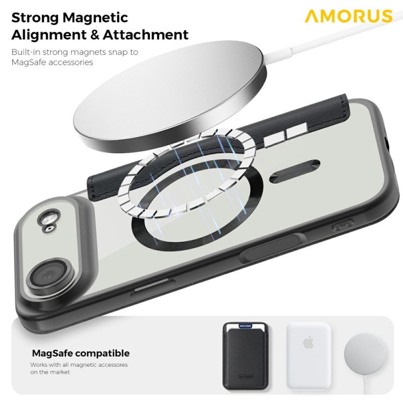 Δερματινη Θηκη iPhone Air Magsafe Συμβατό Με Θήκη Καρτών Rfid