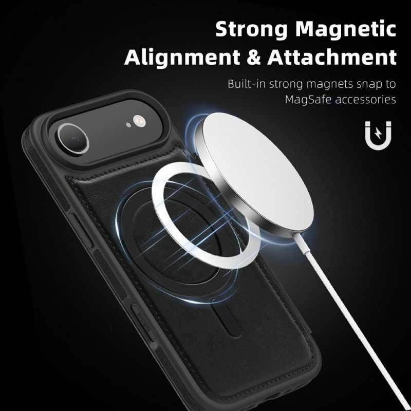 Δερματινη Θηκη iPhone Air Συμβατό Με Magsafe Με Θήκη Κάρτας Rfid