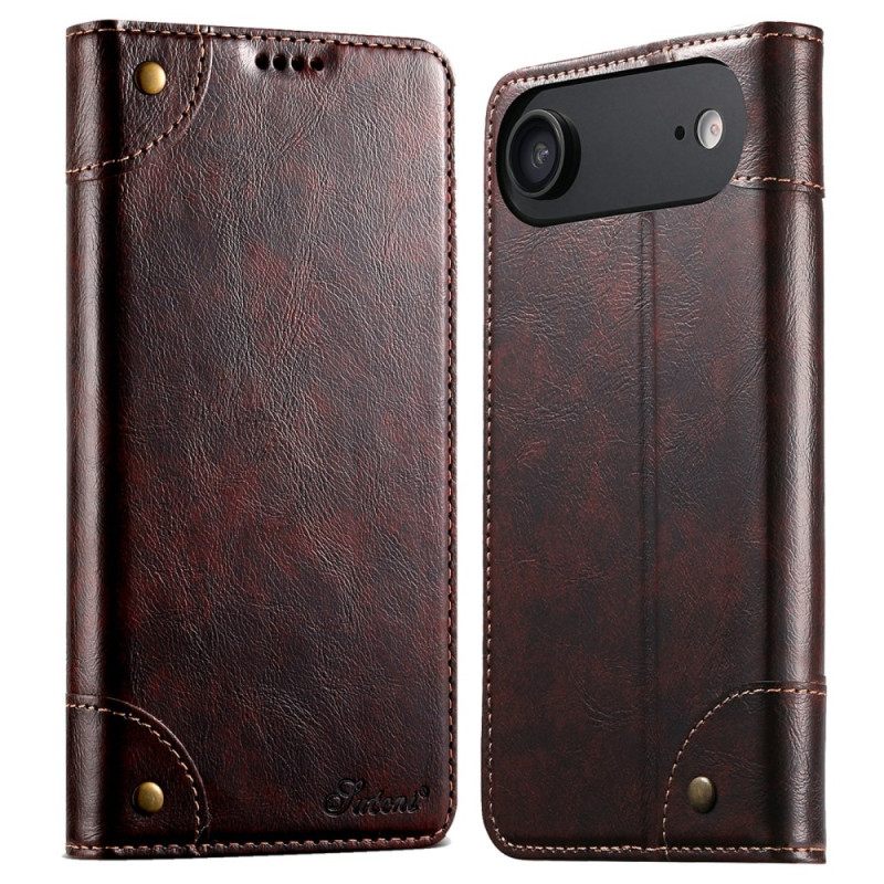 Δερματινη Θηκη iPhone Air Vintage Suteni