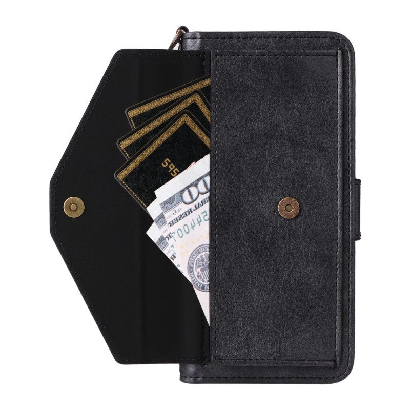 Δερματινη Θηκη iPhone Air Vintage Σχέδιο Με Λουράκι Ώμου Σιλικόνης