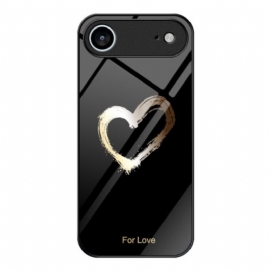 Κάλυμμα iPhone Air Love Σκληρυμένο Γυαλί Σιλικόνης