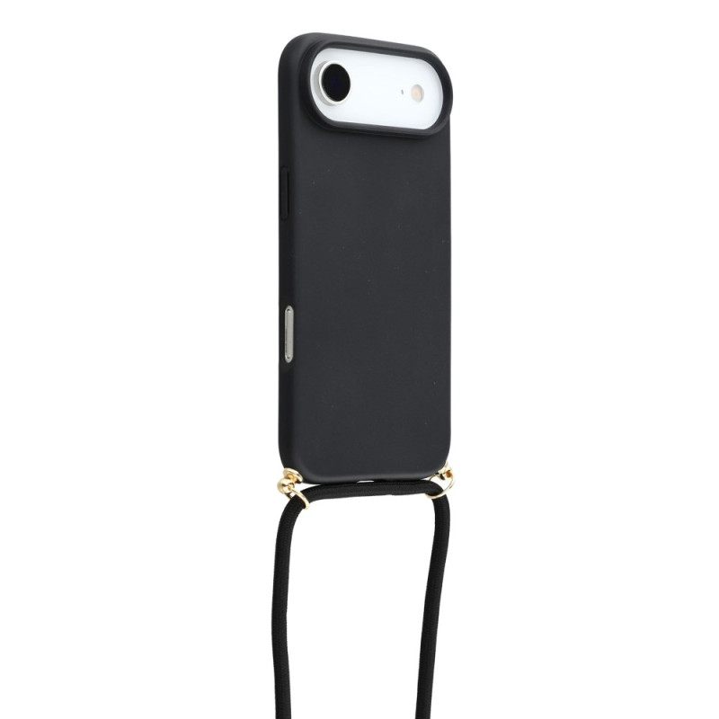 Κάλυμμα iPhone Air Με Κορδόνι Σιλικόνης Και Άχυρο Σίτου