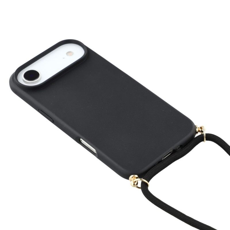 Κάλυμμα iPhone Air Με Κορδόνι Σιλικόνης Και Άχυρο Σίτου