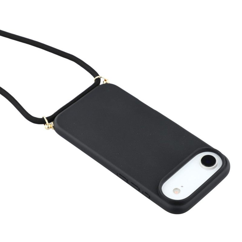 Κάλυμμα iPhone Air Με Κορδόνι Σιλικόνης Και Άχυρο Σίτου