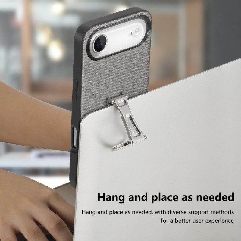 Κάλυμμα iPhone Air Με Πτυσσόμενη Βάση Και Υφή Twill