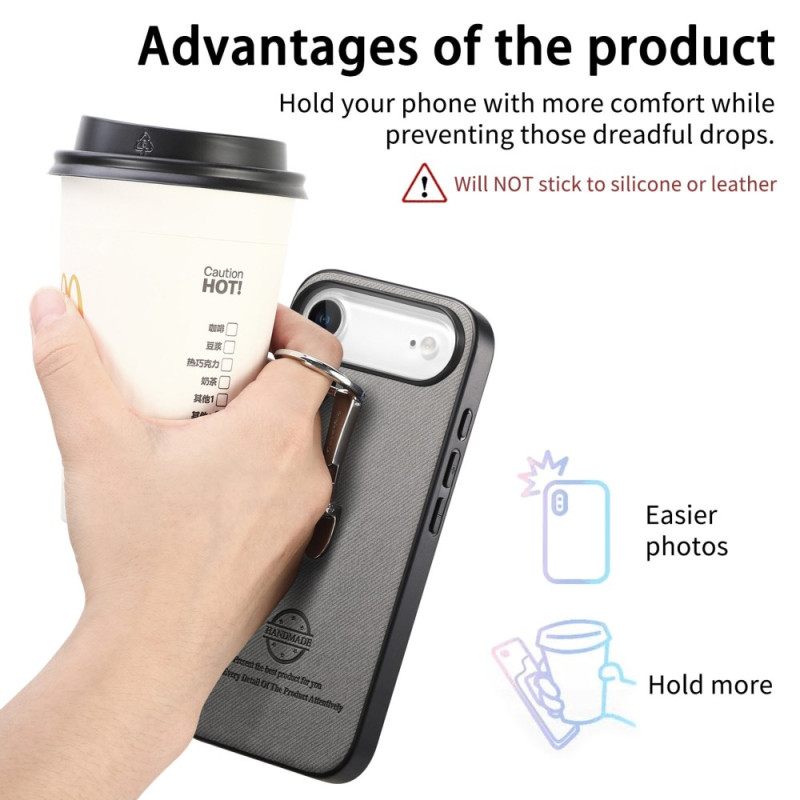 Κάλυμμα iPhone Air Με Πτυσσόμενη Βάση Και Υφή Twill