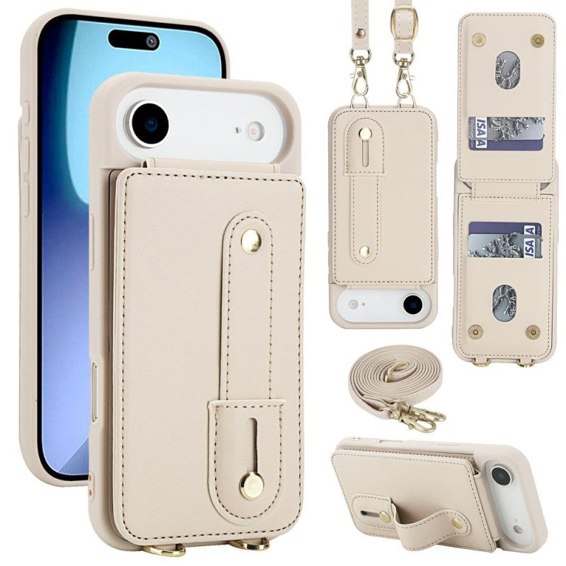Κάλυμμα iPhone Air Θήκη Καρτών Και Λουράκι Ώμου