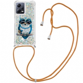 θηκη κινητου Poco X5 5G με κορδονι Miss Owl Με Κορδόνι Πούλιες