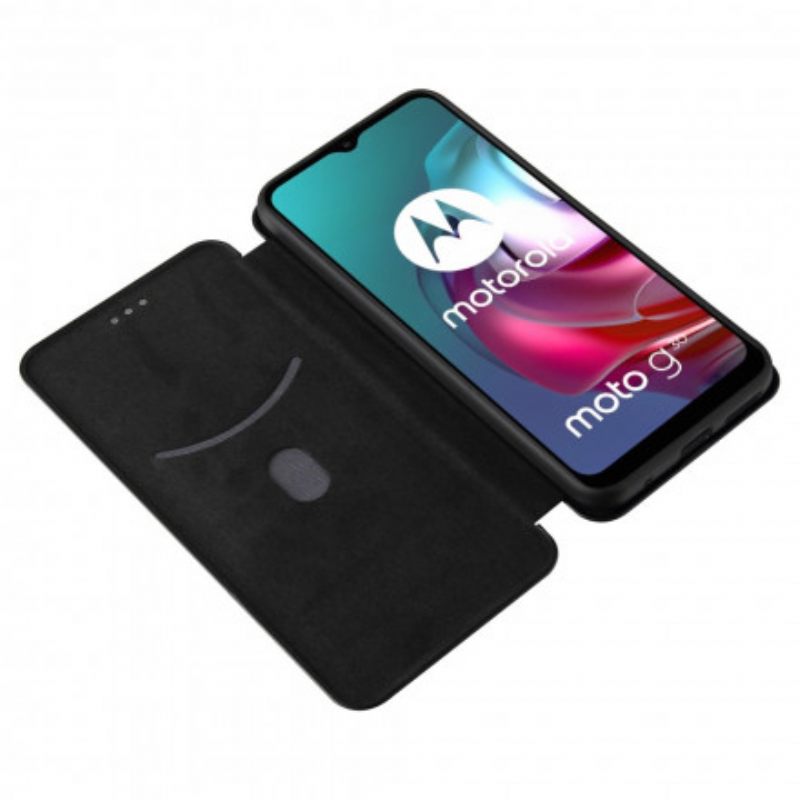 θηκη κινητου Moto G10 / G30 Θήκη Flip Έγχρωμη Σιλικόνη Άνθρακα