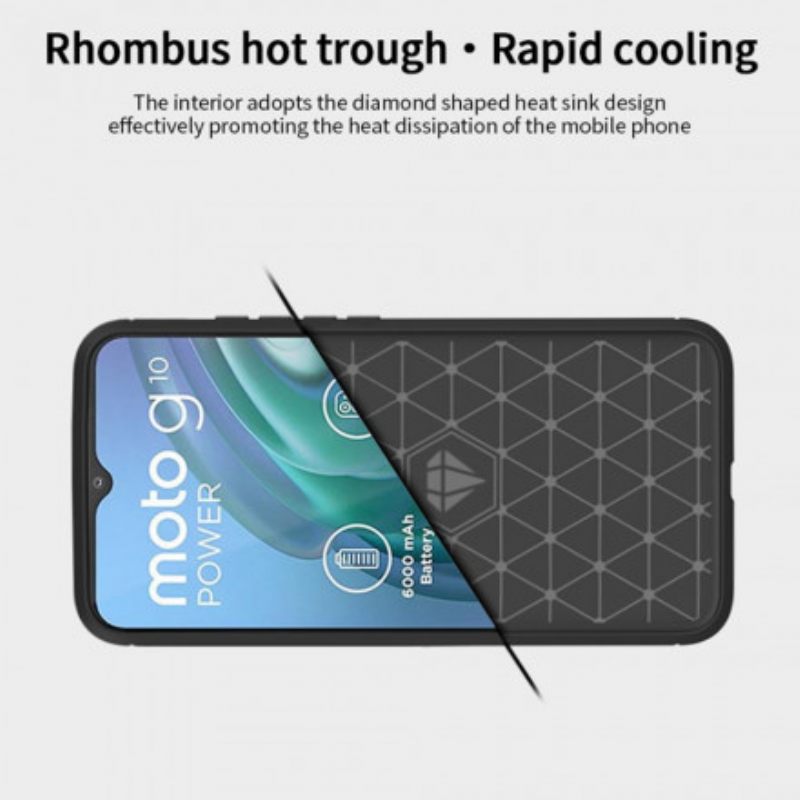 Θήκη Moto G10 / G30 Mofi Brushed Carbon Fiber