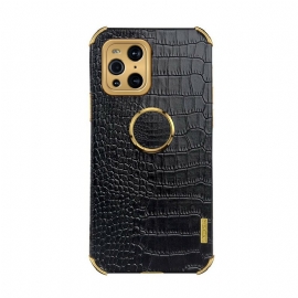 Θήκη Oppo Find X3 / X3 Pro X-case Εφέ Δέρματος Κροκόδειλου