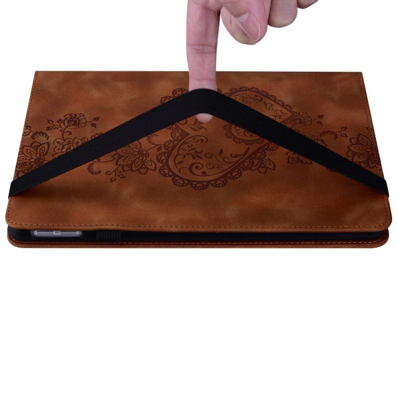 Δερματινη Θηκη Samsung Galaxy Tab S10 Fe Καρδιές Σιλικόνης