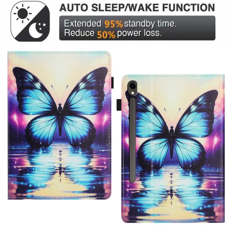 Δερματινη Θηκη Samsung Galaxy Tab S10 Fe Πεταλούδα Σιλικόνης