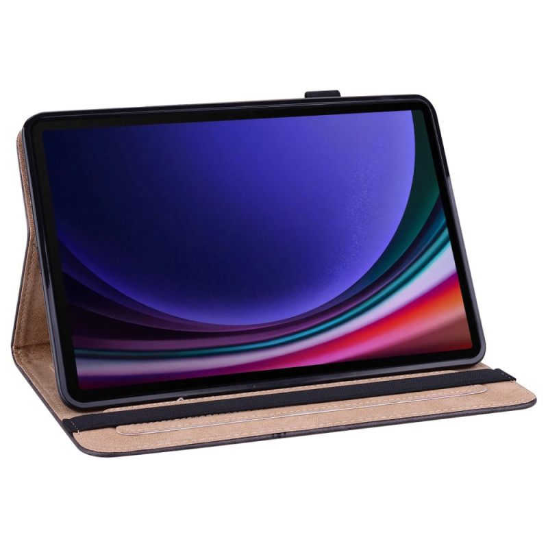 Δερματινη Θηκη Samsung Galaxy Tab S10 Fe Ρετρό Σιλικόνης