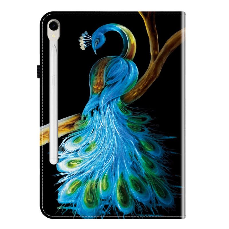 Δερματινη Θηκη Samsung Galaxy Tab S10 Fe Σχέδιο Παγωνιού