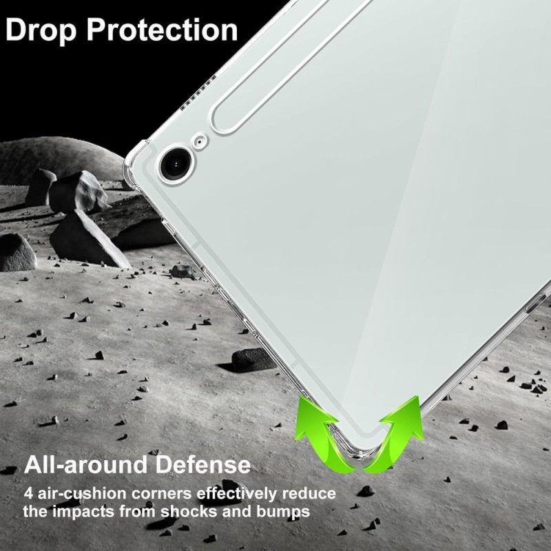 Κάλυμμα Samsung Galaxy Tab S10 Fe Θήκες Κινητών Διαφανής Με 2 Προστατευτικά Οθόνης Από Σκληρυμένο Γυαλί