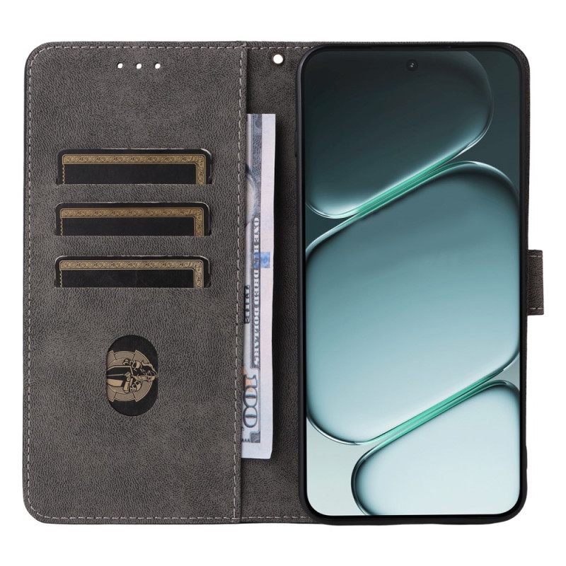 Δερματινη Θηκη Oneplus 15r Εφέ Σουέτ Με Μπλοκάρισμα Rfid