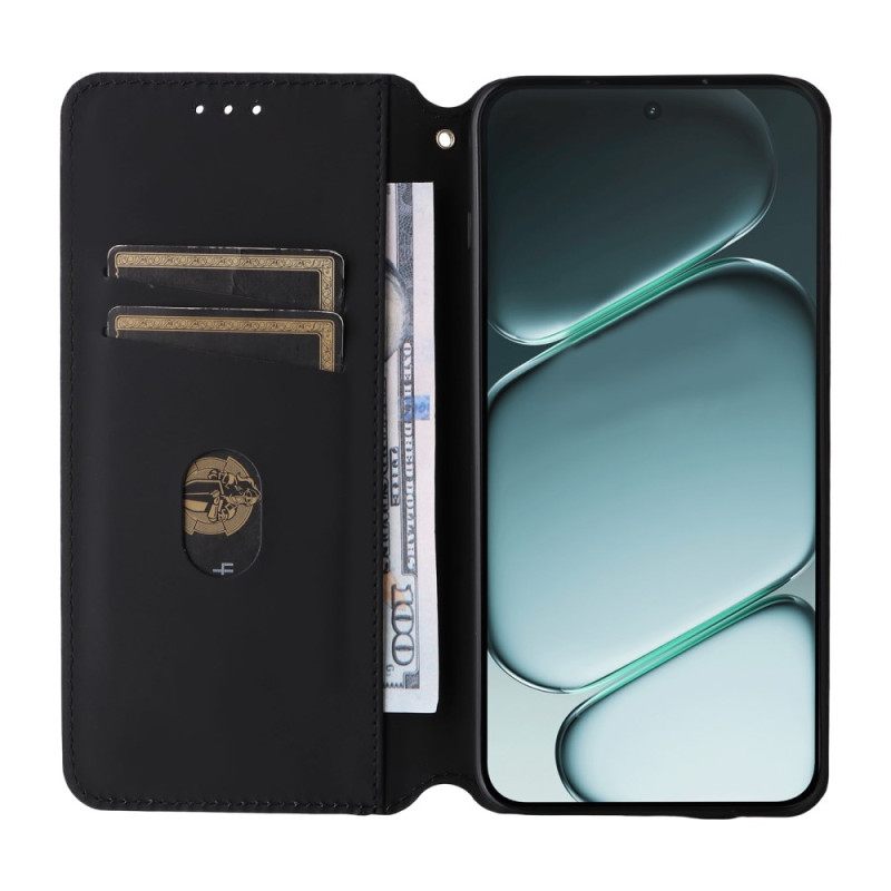 Δερματινη Θηκη Oneplus 15r Μοτίβο Με Διαμάντια Σιλικόνης