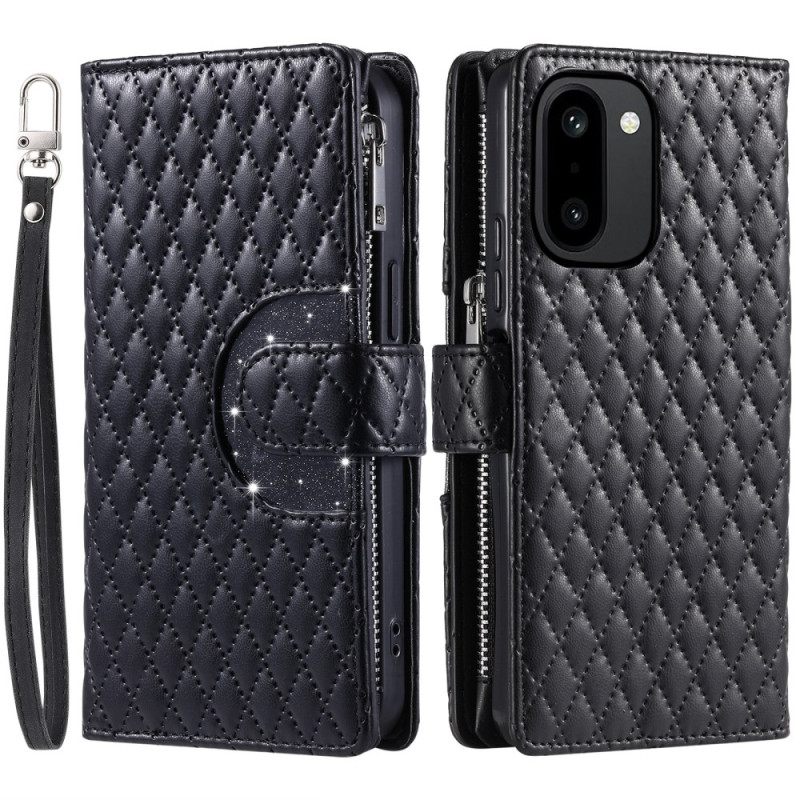 Δερματινη Θηκη Oneplus 15r Πορτοφόλι Με Καπιτονέ Πούλιες