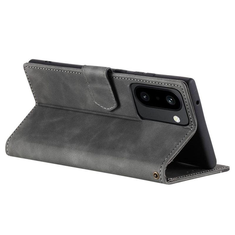 Δερματινη Θηκη Oneplus 15r Πορτοφόλι Με Ρετρό Λουράκι