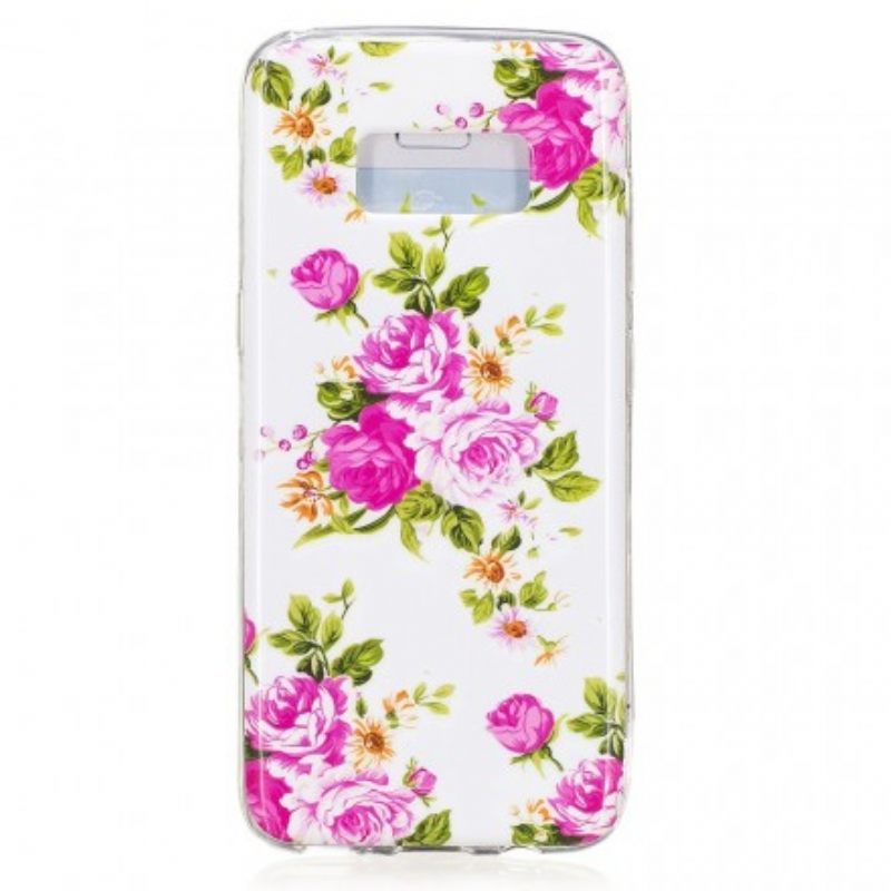 Θήκη Samsung Galaxy S8 Φθορίζοντα Λουλούδια Ελευθερίας