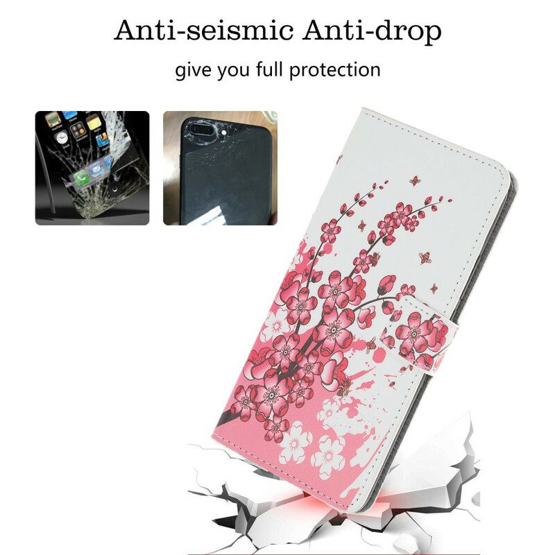 Θήκη Flip iPhone 11 Pro Τροπικά Λουλούδια