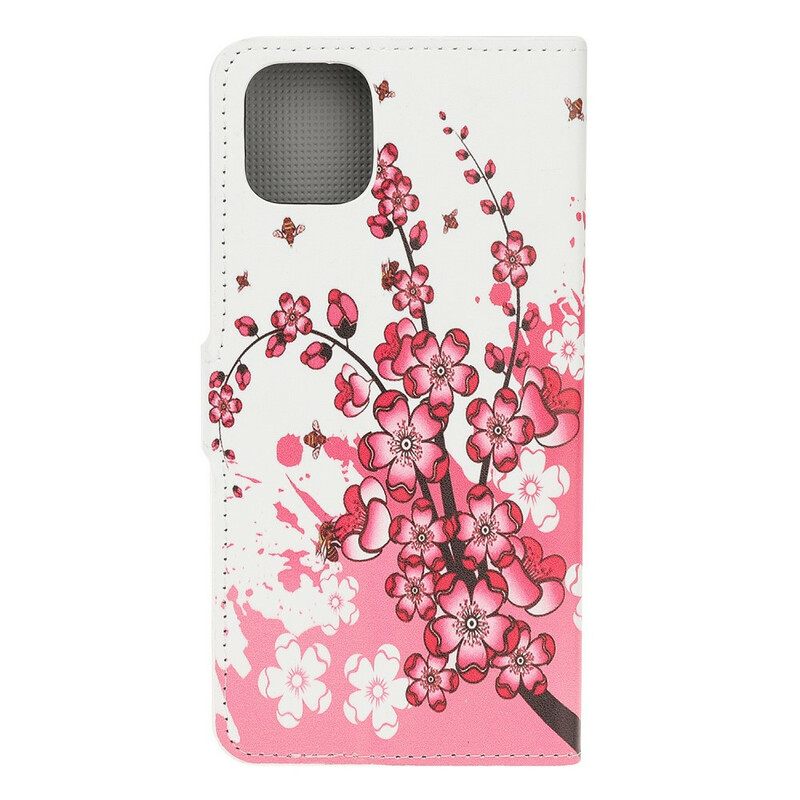 Θήκη Flip iPhone 11 Pro Τροπικά Λουλούδια