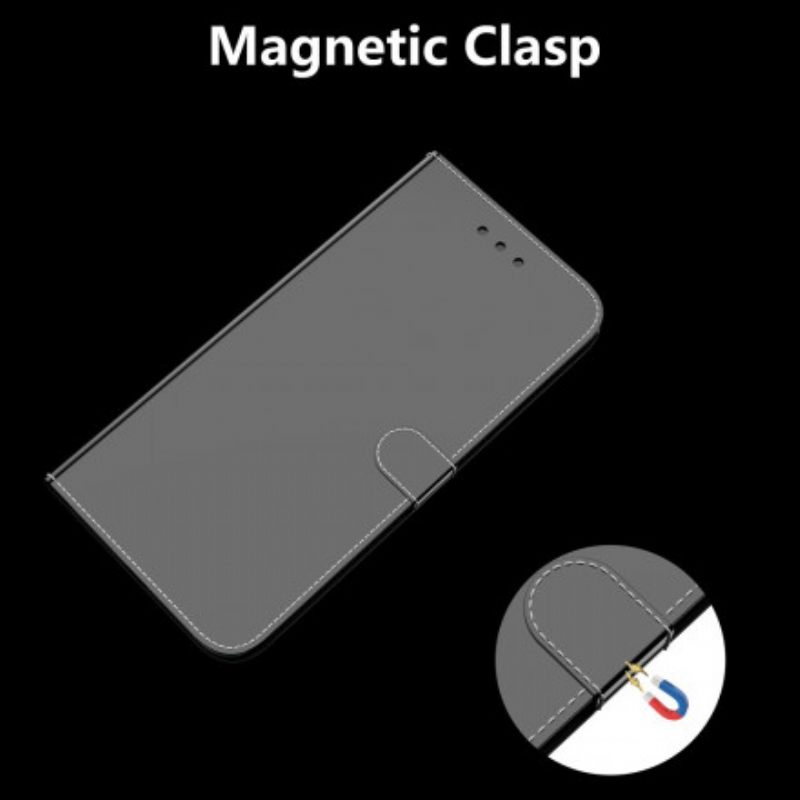 Θήκη Flip OnePlus 8T Κάλυμμα Καθρέφτη Από Συνθετικό Δέρμα