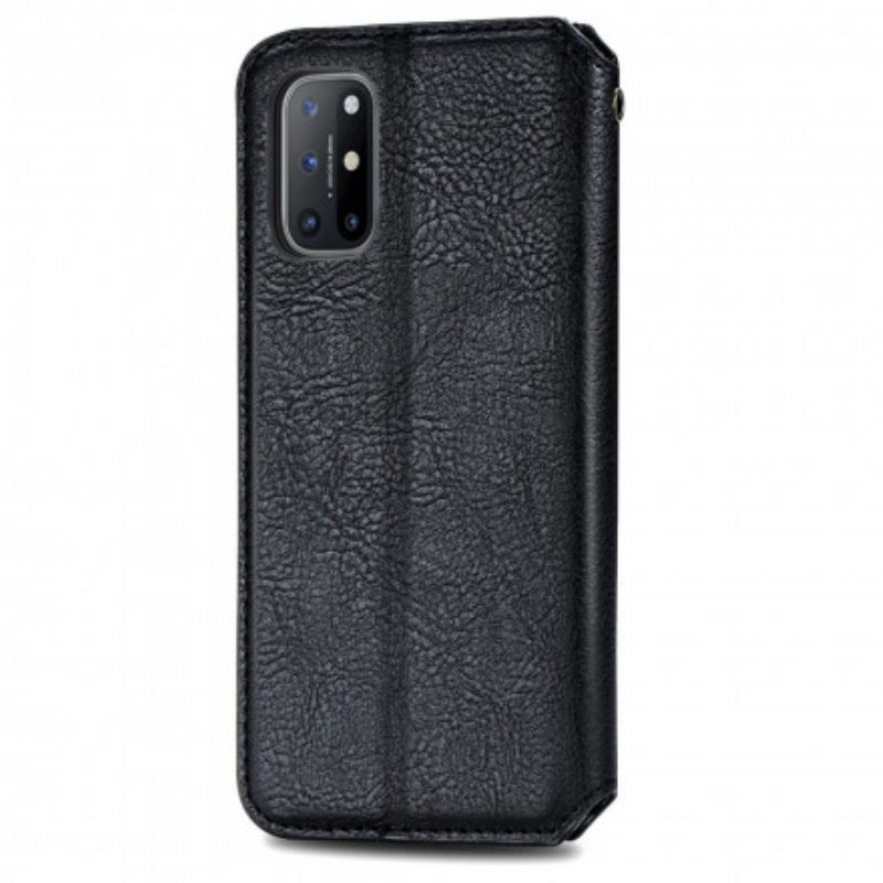 θηκη κινητου OnePlus 8T Θήκη Flip Εφέ Δέρματος Με Υφή Διαμαντιού