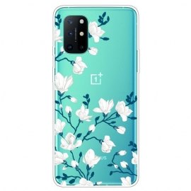 Θήκη OnePlus 8T Λευκά Λουλούδια