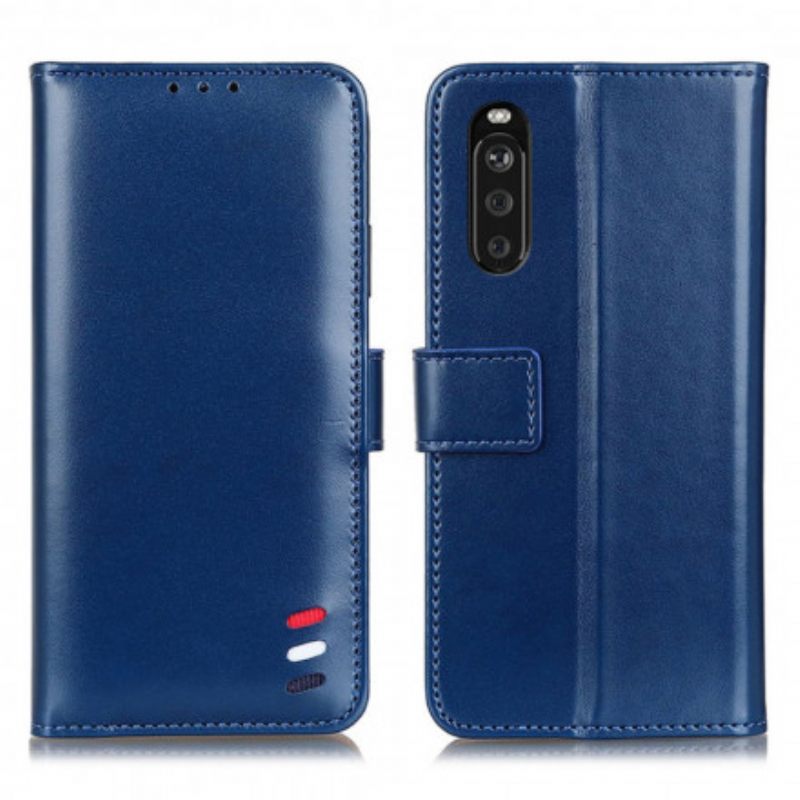 Κάλυμμα Sony Xperia 10 III Τρίχρωμο Δερμάτινο Εφέ