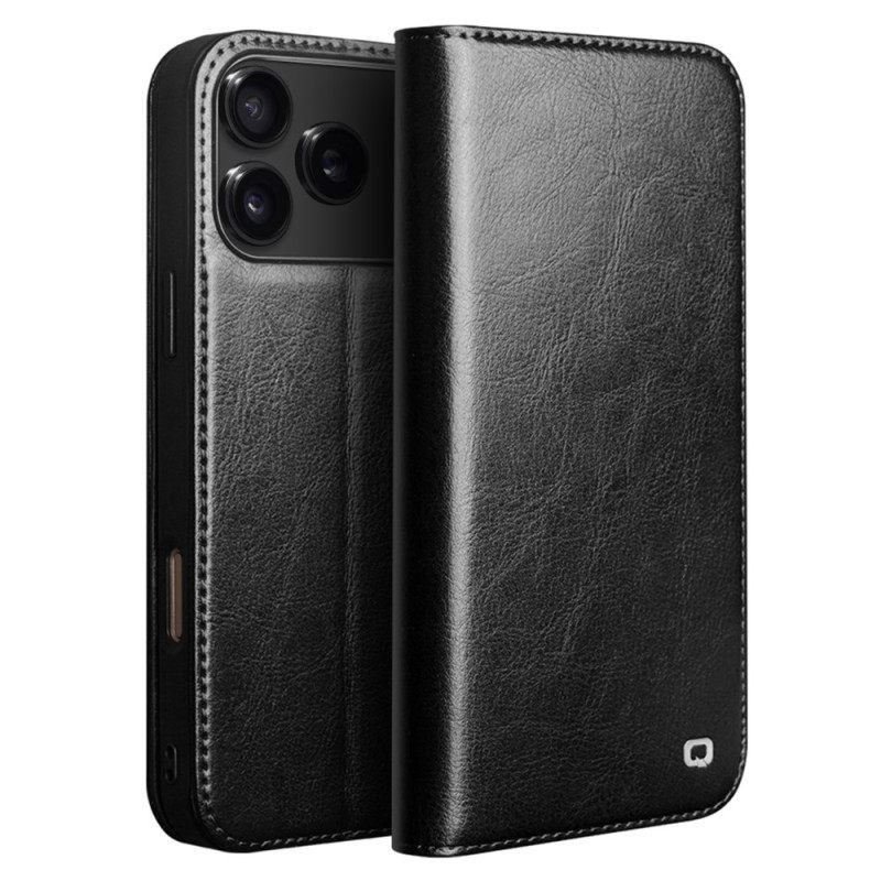 Δερματινη Θηκη iPhone 17 Pro Max Δέρμα Qialino Σιλικόνης