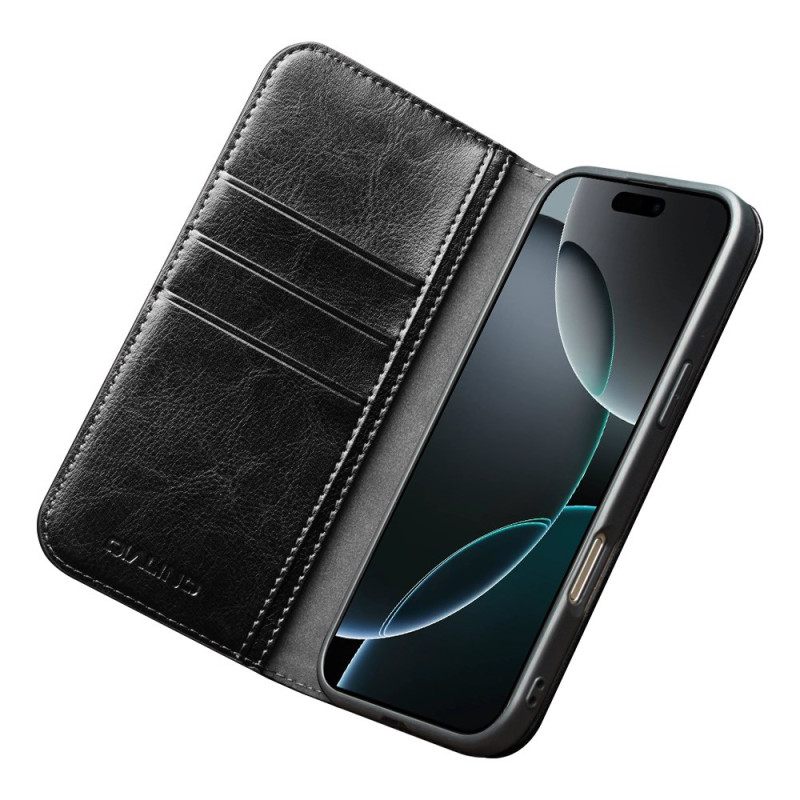 Δερματινη Θηκη iPhone 17 Pro Max Δέρμα Qialino Σιλικόνης