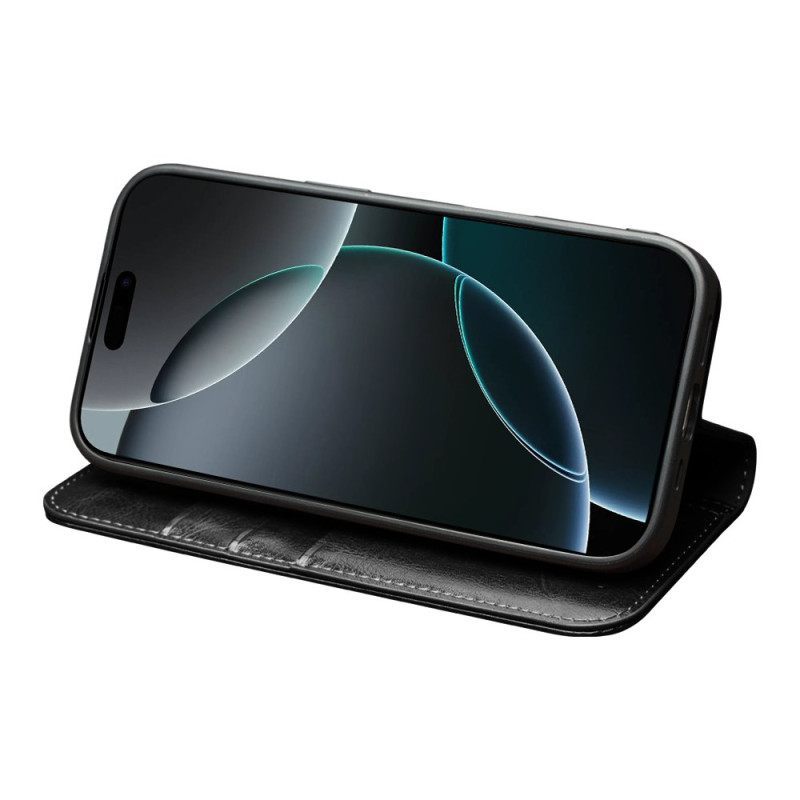 Δερματινη Θηκη iPhone 17 Pro Max Δέρμα Qialino Σιλικόνης