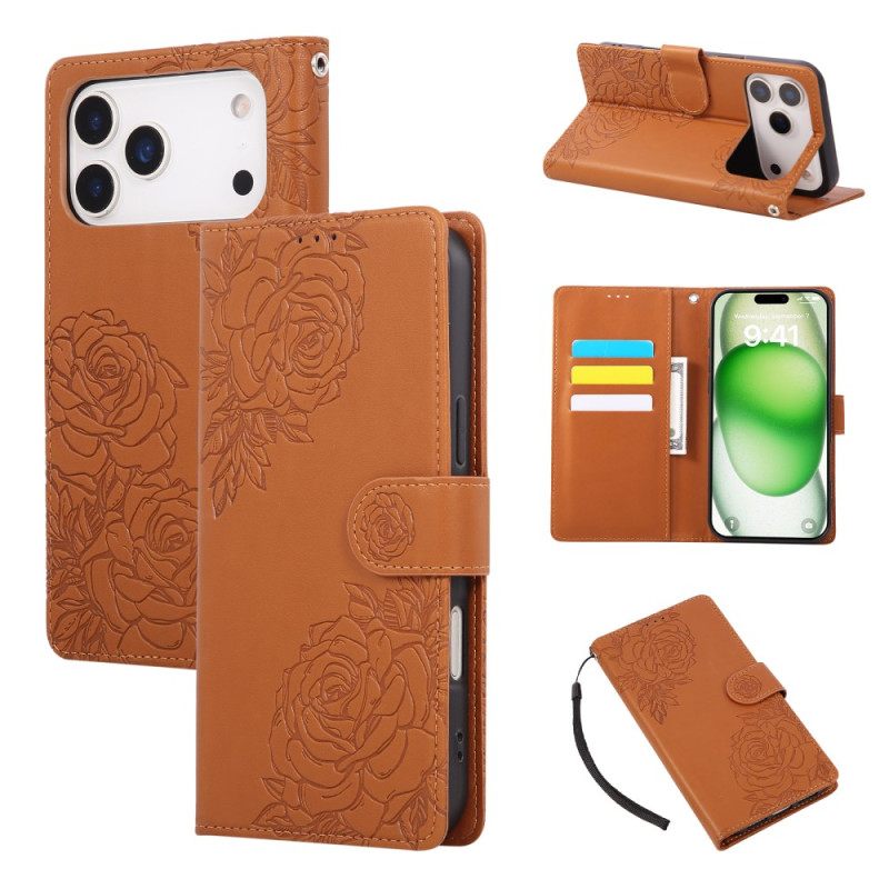 Δερματινη Θηκη iPhone 17 Pro Max Floral Print