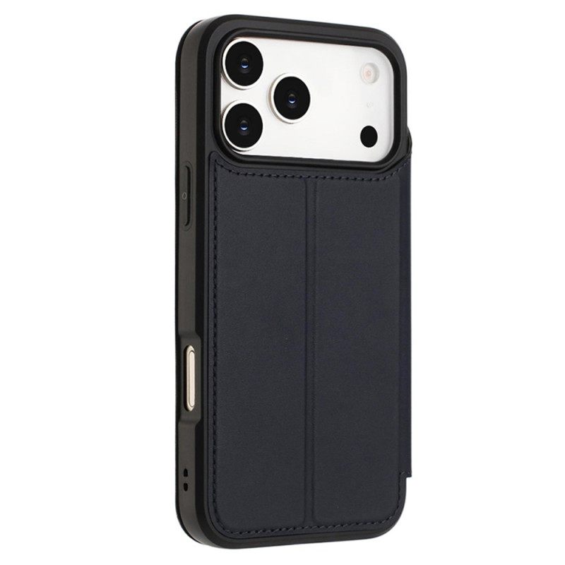 Δερματινη Θηκη iPhone 17 Pro Max Μαγνητικό Κλείσιμο Και Θήκη Κάρτας
