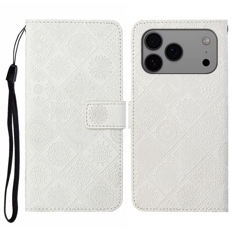Δερματινη Θηκη iPhone 17 Pro Max Patchwork