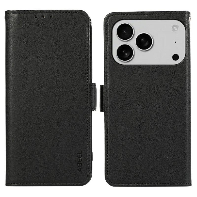 Δερματινη Θηκη iPhone 17 Pro Max Προστασία Rfid Abeel