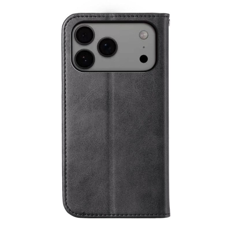 Δερματινη Θηκη iPhone 17 Pro Max Σχέδιο Με Διαμάντια