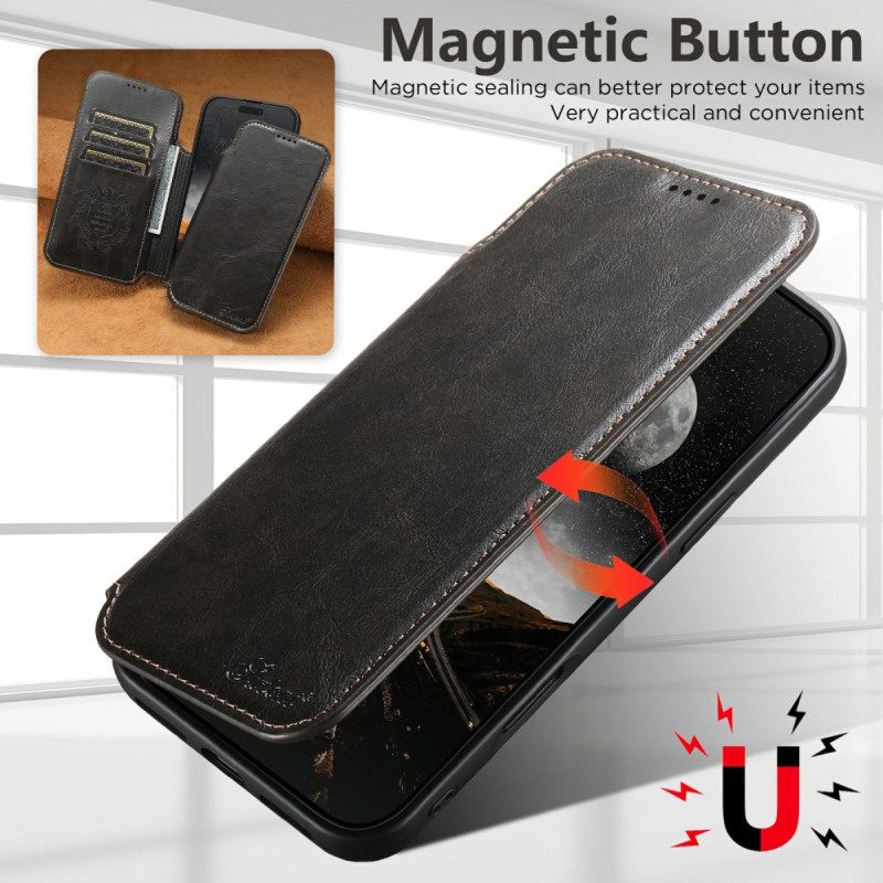 Δερματινη Θηκη iPhone 17 Pro Max Συμβατό Με Magsafe