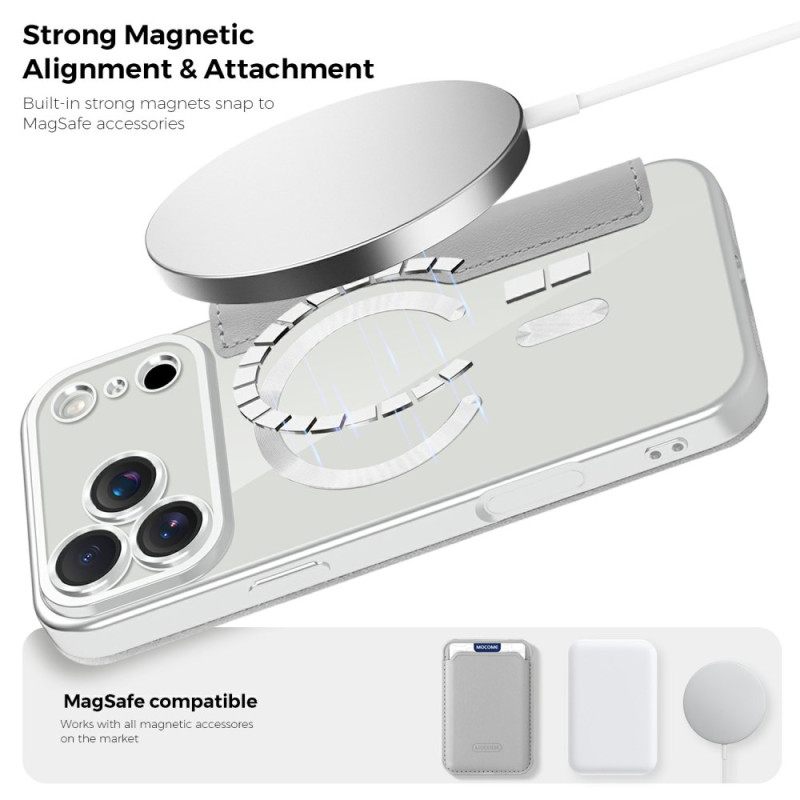 Δερματινη Θηκη iPhone 17 Pro Max Συμβατό Με Magsafe Καπιτονέ Σιλικόνης