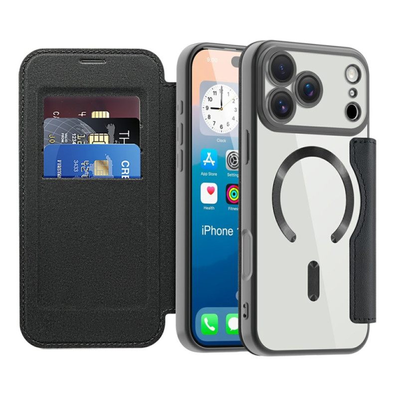 Δερματινη Θηκη iPhone 17 Pro Max Συμβατό Με Magsafe Με Κλείδωμα Rfid