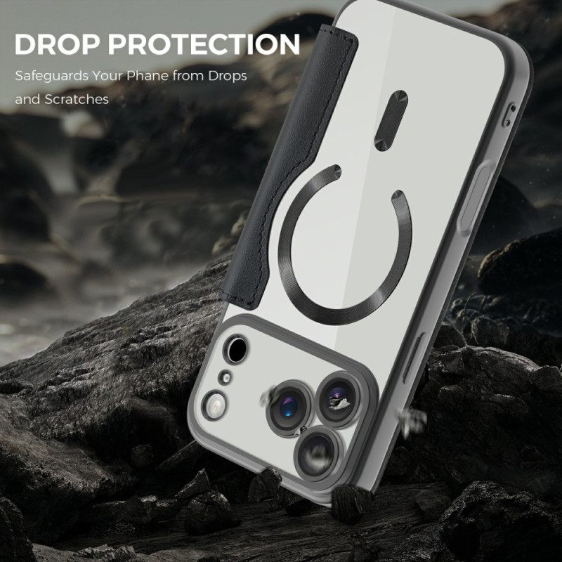 Δερματινη Θηκη iPhone 17 Pro Max Συμβατό Με Magsafe Με Κλείδωμα Rfid