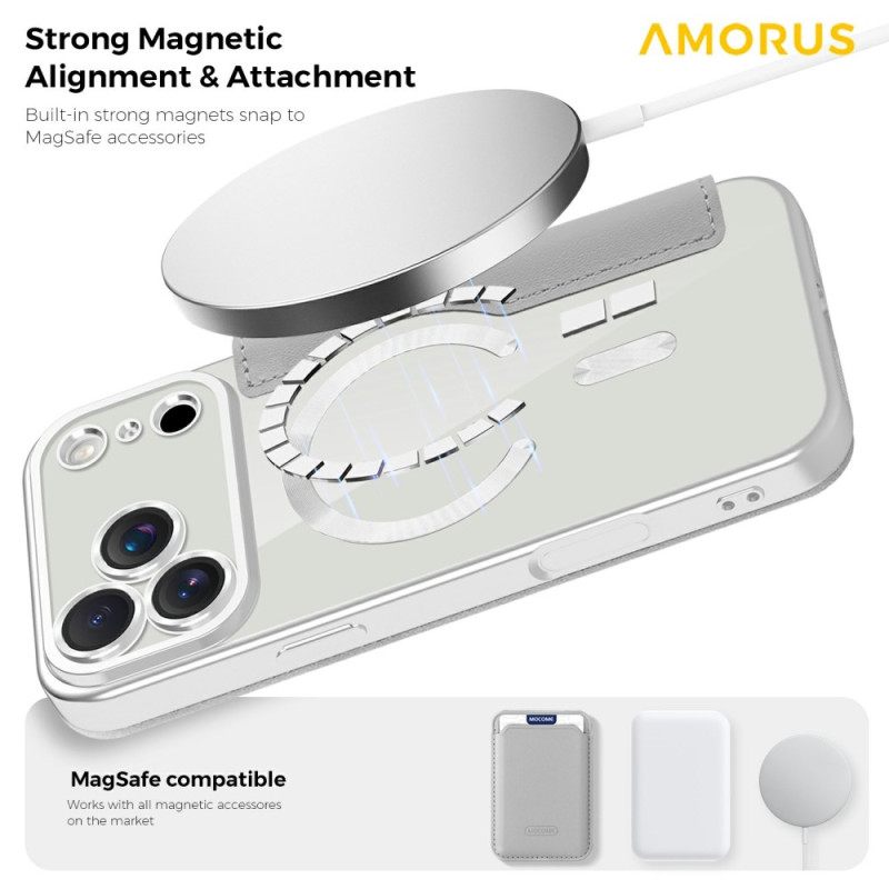 Δερματινη Θηκη iPhone 17 Pro Max Συμβατό Με Magsafe Με Θήκη Κάρτας Rfid